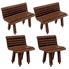 Small And Large Brown Bench