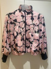 Zara Tracksuit Stretchy Zip Top Floral Print / Used / Very Good Condition Size L