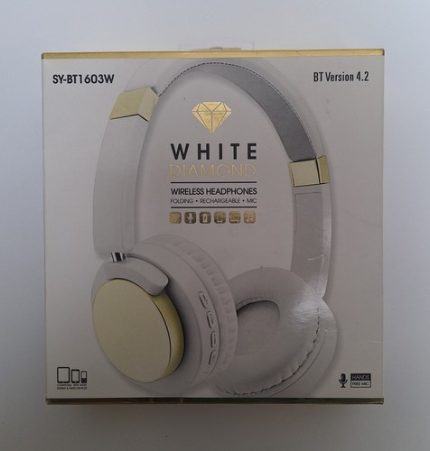 White diamond wireless ear - white,