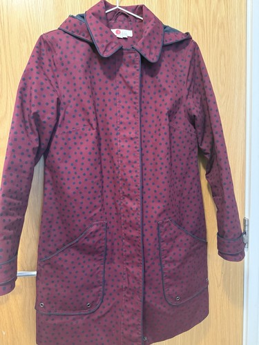 Boden lined raincoat maroon