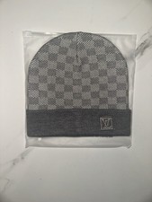Grey Lv Beanie With Tags And Dustbag