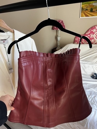 Aje women burgundy faux - aje., women's