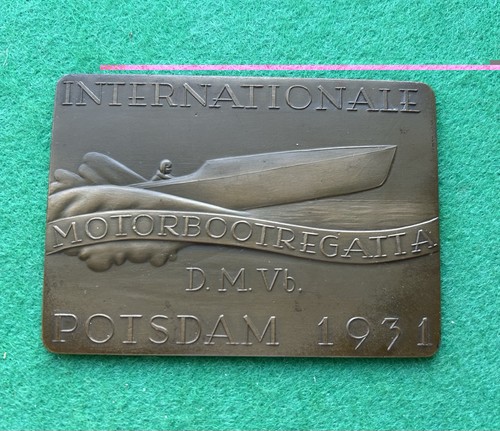 Bronze plaque 1931 - plaque,