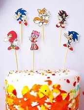 sonic cupcake toppers |