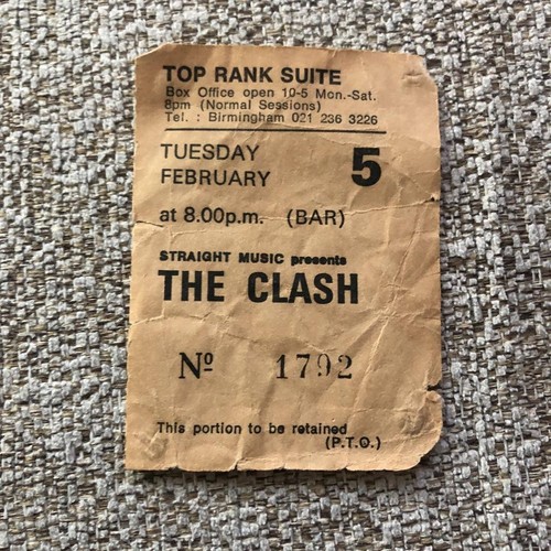 The clash ticket top rank - the,