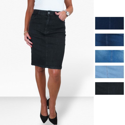 Women stretch denim pencil - stretch,