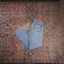 Levi's 505 W32 L30 Straight Leg Regular Fit Blue Denim Jeans