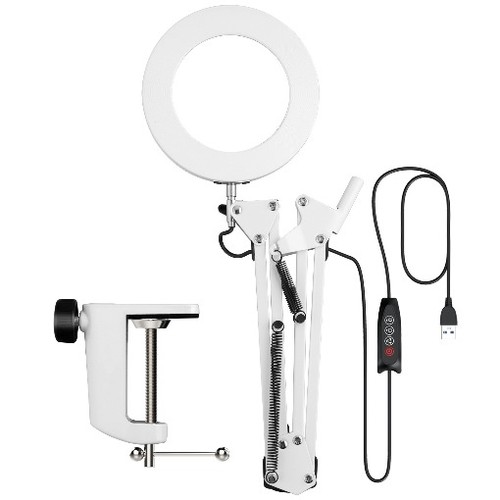 Magnifier glass desk - glass, lamp