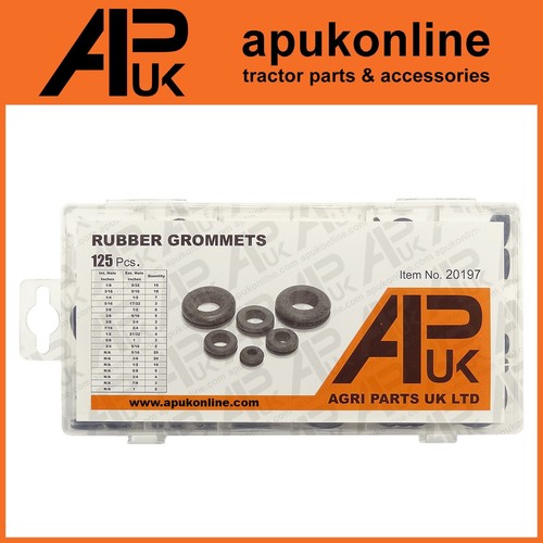 125pc assorted rubber grommets - 125pc,