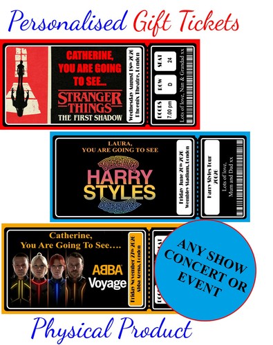 Personalised concert ticket - personalised,