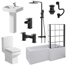 Complete Bathroom Suite Black