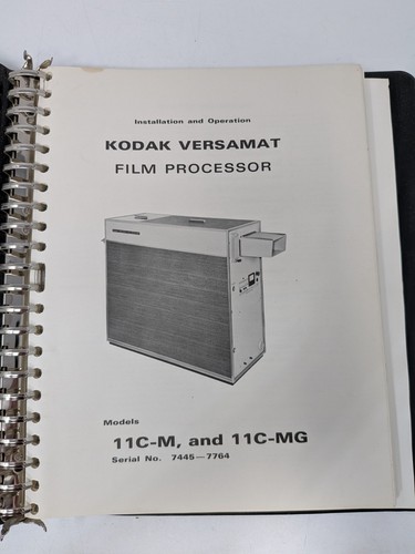 Eastman kodak manual versamat - manual:,