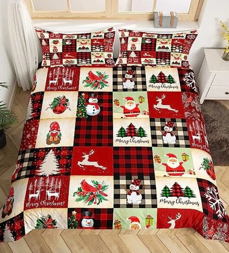 Christmas square plaid - square,