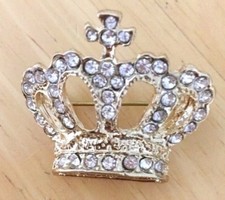 GOLD-PLATED DIAMANTE CRYSTAL