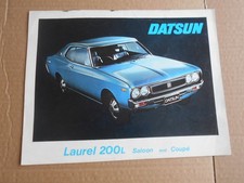 Datsun Laurel 200L Saloon & Coupe Original colour sales brochure