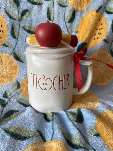 Rae dunn white teacher mug - dunn,