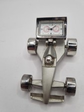Racing Car Platinum Silver (No8) Clock
