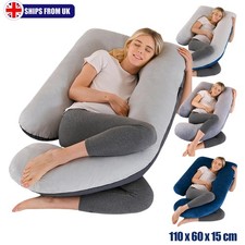 J-Shaped Pregnancy Pillow for