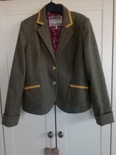 Joules Women's Tweed  Wool Jacket UK 16