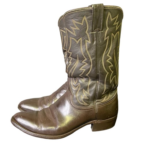 Justin brown leather cowboy - justin,