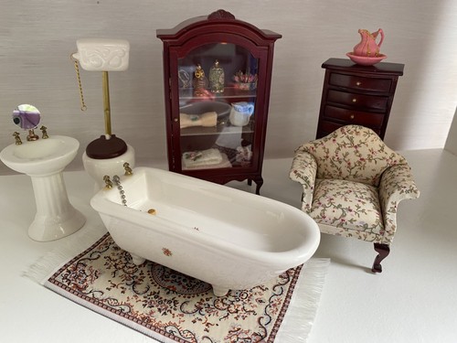 Dolls house 12th bathroom - dolls, 1/12th