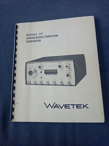 Wavetek model 171 - wavetek,