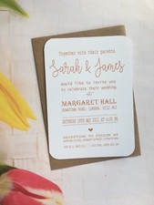 Personalised Wedding Invitations Rustic Day Evening Save The Date Cards FWD61D1