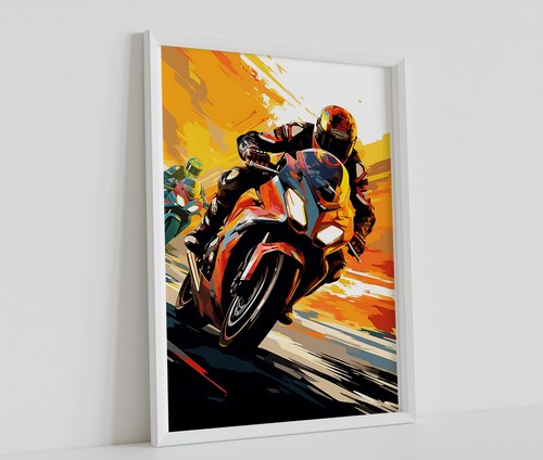 Moto poster print art - gp,