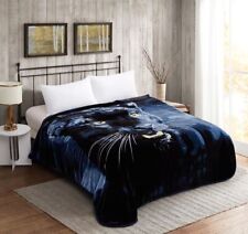 3D Animal Print Super Soft Faux Fur Fleece Blanket Sofa / Bed Throw in 2 Sizes