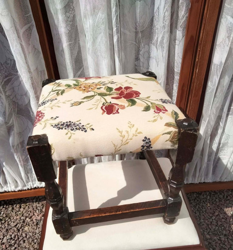 Vintage small oak fabric - small, top