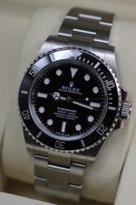 Rolex Submariner Non Date Mens Black Watch 41mm Full Set Receipt 2025 124060