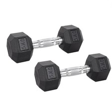 Hex Dumbbells Cast Iron Rubber