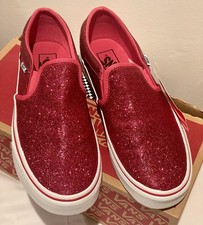 Vans Pink Sparkly Glitter Slip