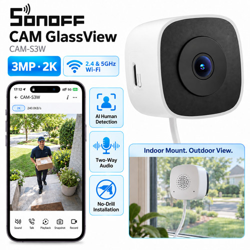 Sonoff window security camera - security,
