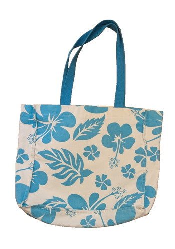 Turquoise ecru cotton - turquoise, &