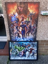 Marvel Avengers Framed 3D Picture And Large Canvas Superheroes Bargain