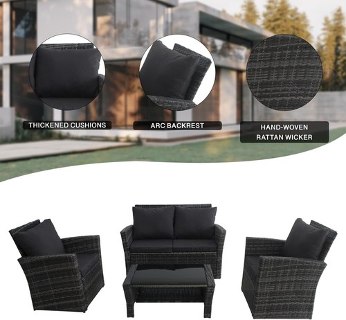 Seat rattan garden - 4,