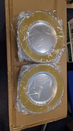 Charger party plates with - party,