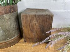 Vintage Reclaimed Hand Carved Indian Wooden Pillar Base Candle Holder Plinth