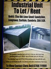 Industrail Unit For Rent / Let.Carlisle.garage. Storage. Work Shop. Self Storage