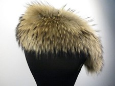 100%Real raccoon fur collar/