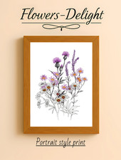 WILD FLOWER  BOTANICAL  A4