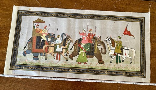 Vintage hand made indian - hand, silk