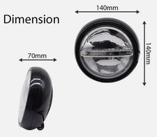 Mini Countryman R60 Cooper/One 2012 - 16 BLACK LED Spotlights Rally spot lights