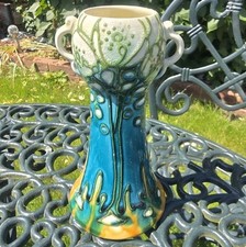 Antique Rare Blue And Yellow