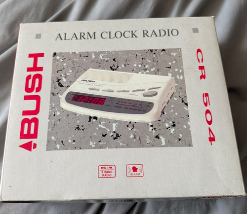 Vintage bush cr504 clock radio - bush,