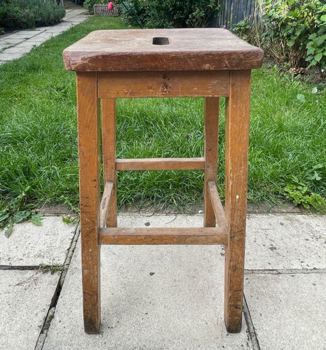 School stool wooden - school, laboratory