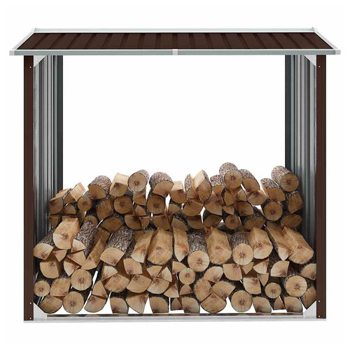 Log storage shed - log, brown