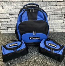 FULL BIAS Bowls RUCKSACK - Incudes 2 X 2 Bowls Carriers - Blue & Black - NEW