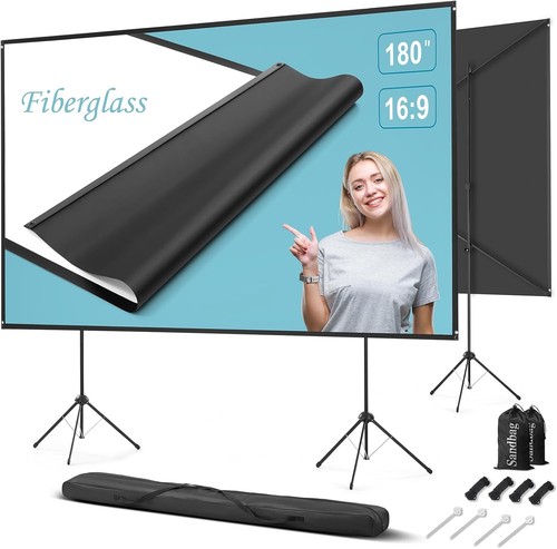 Outdoor projector screen and - projector,
